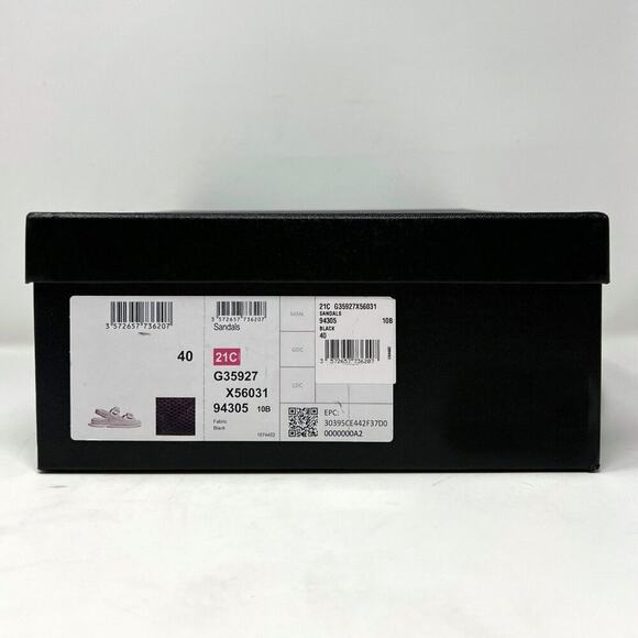 Chanel Dad Sandals Black Fabric CC Logo Size 40 EU‎ - Picture 10 of 11